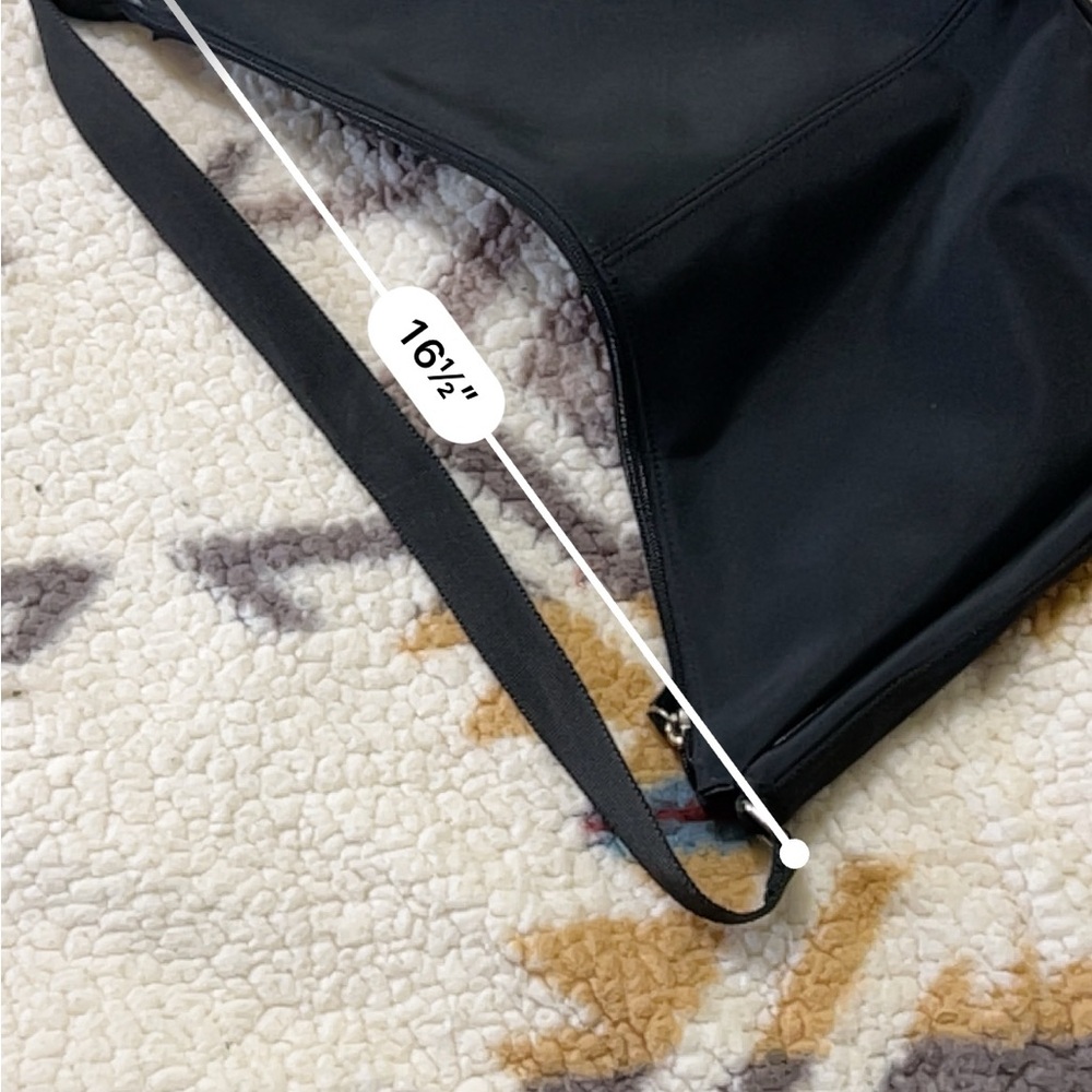 Large Black Sling Shoulder Bag - Picture 8 of 8